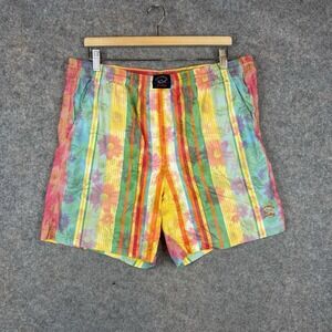 Paul & Shark Yachting Swim Trunks Mens Large Floral Colorful Board Shorts